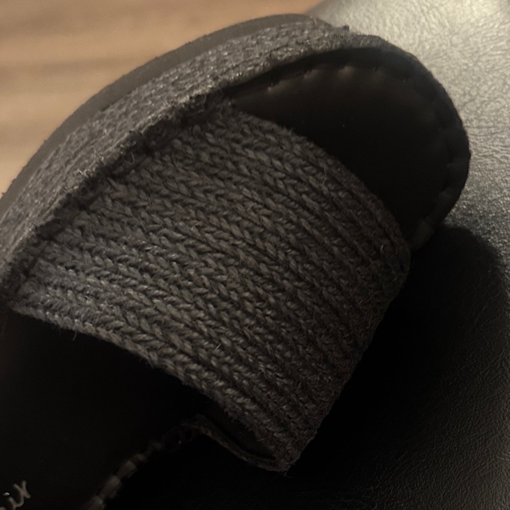 🔥Wild Pair Shermer Espadrille Slides Black Jute Size 8M🔥BRAND NEW NO BOX❣️ - Picture 10 of 16